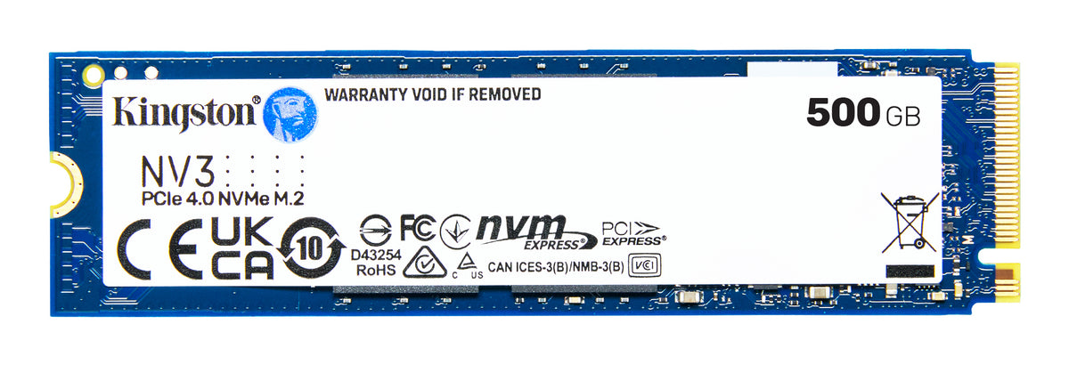 KINGSTON - NV3 - SSD Interne - 500 Go - PCIe 4.0 NVMe M.2 2280