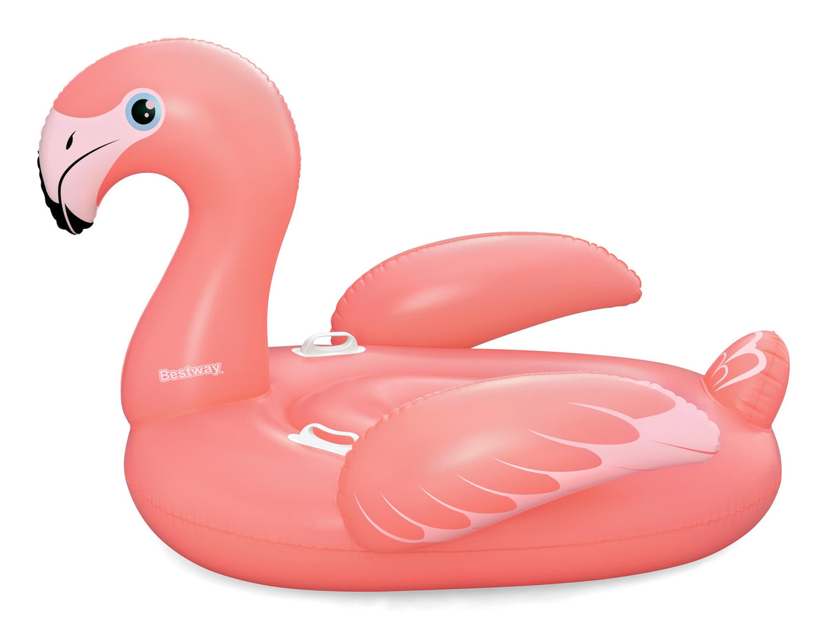 Bouée a chevaucher - Bestway - Flamant rose - 168 x 120 cm