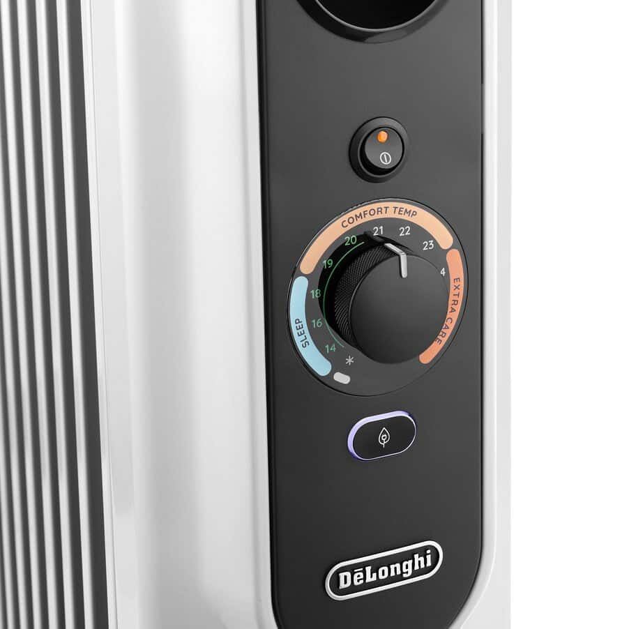 Radiateur bain d'huile - DELONGHI - 1500 W - Jusqu'a 45 m2 - Mobile - Fonction anti-gel - Gris