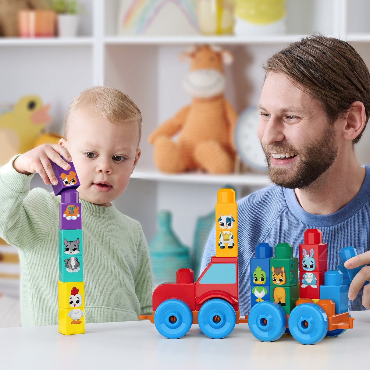Le tracteur des animaux - des 1 an et demi - Mega Blocks - JKG33