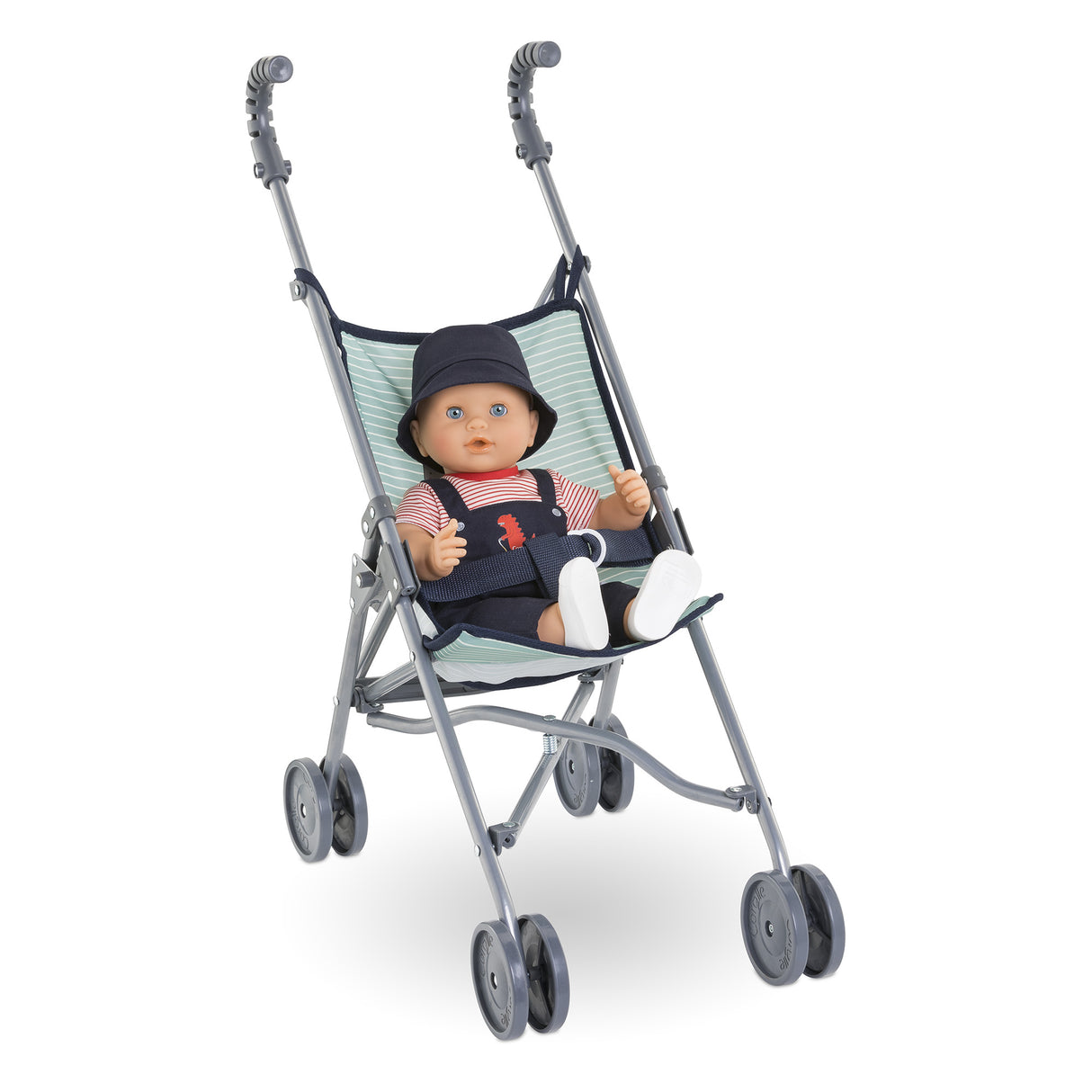 Poussette canne - COROLLE - Sauge - Légere - Pliable - Pour poupons 36/52 cm