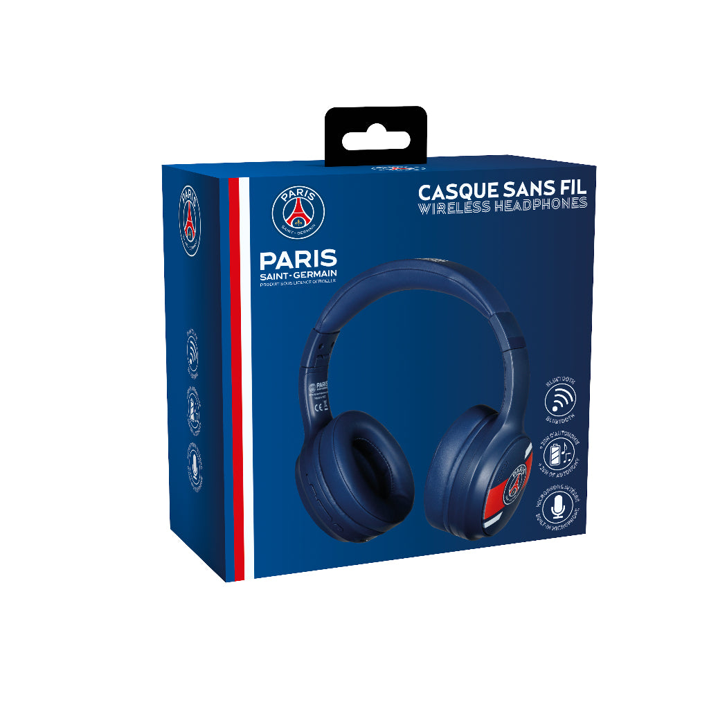 Casque audio - Sans fil - Konix - PSG - Bluetooth 5.3 PC, smartphones, tablettes - Microphone - Autonomie 25 h - Câble 3,5 mm - Bleu