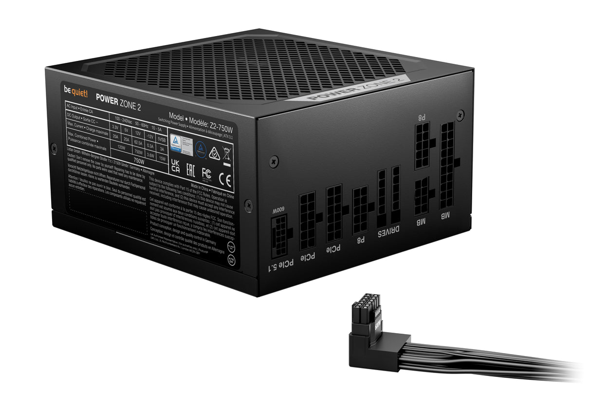 Alimentation ATX be quiet! Power Zone 2 - 750W (Noir)