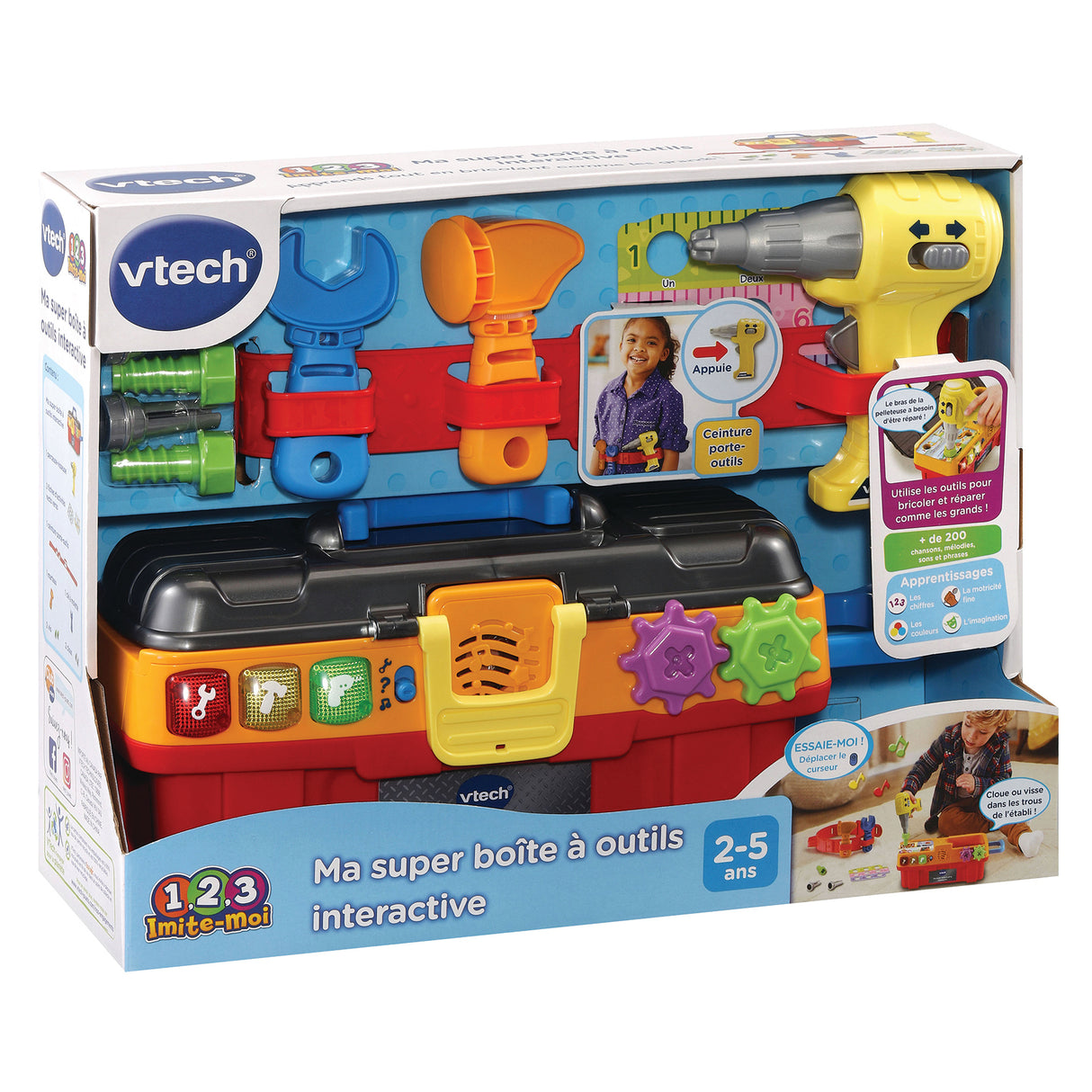 VTECH - 1,2,3 Imite-Moi - Ma Super Boite a Outils Interactive