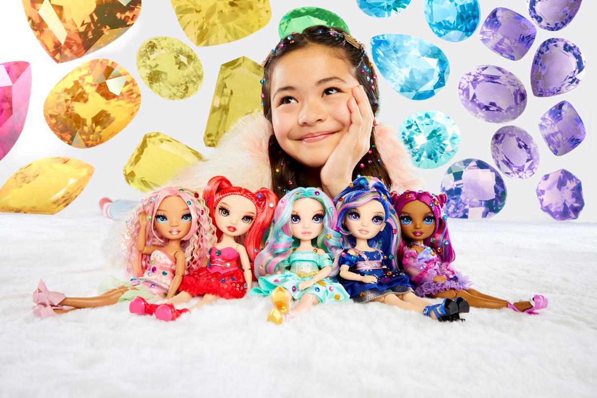 Rainbow High - Poupée Mannequin Be Dazzling - Noemie Violette - 28 cm - Pierres précieuses scintillantes et accessoires inclus
