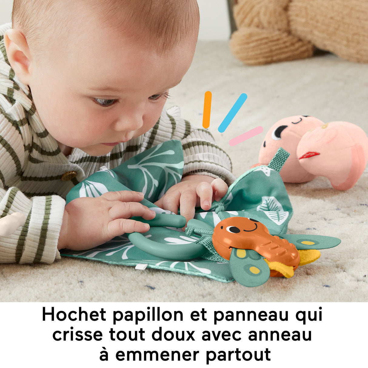 Fisher-Price-Les Sens en éveil - Coffret 4 jouets sensoriels pour bébé - Fisher-Price - HRB17