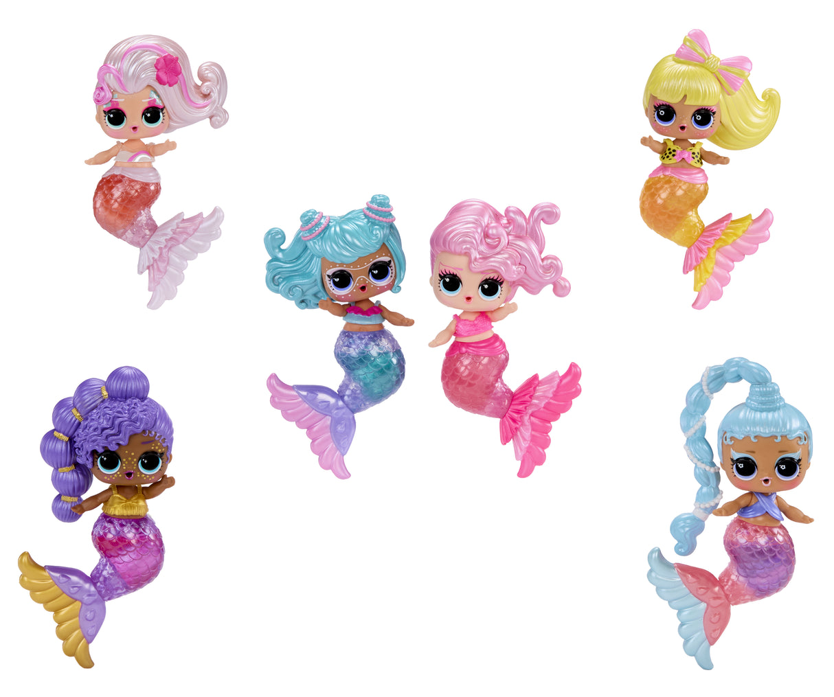 L.O.L. Surprise! - Sirenes - Brillant a Levres a faire soi-meme, Mélangez et créez du Maquillage, 6 Poupées a Collectionner - 4 an