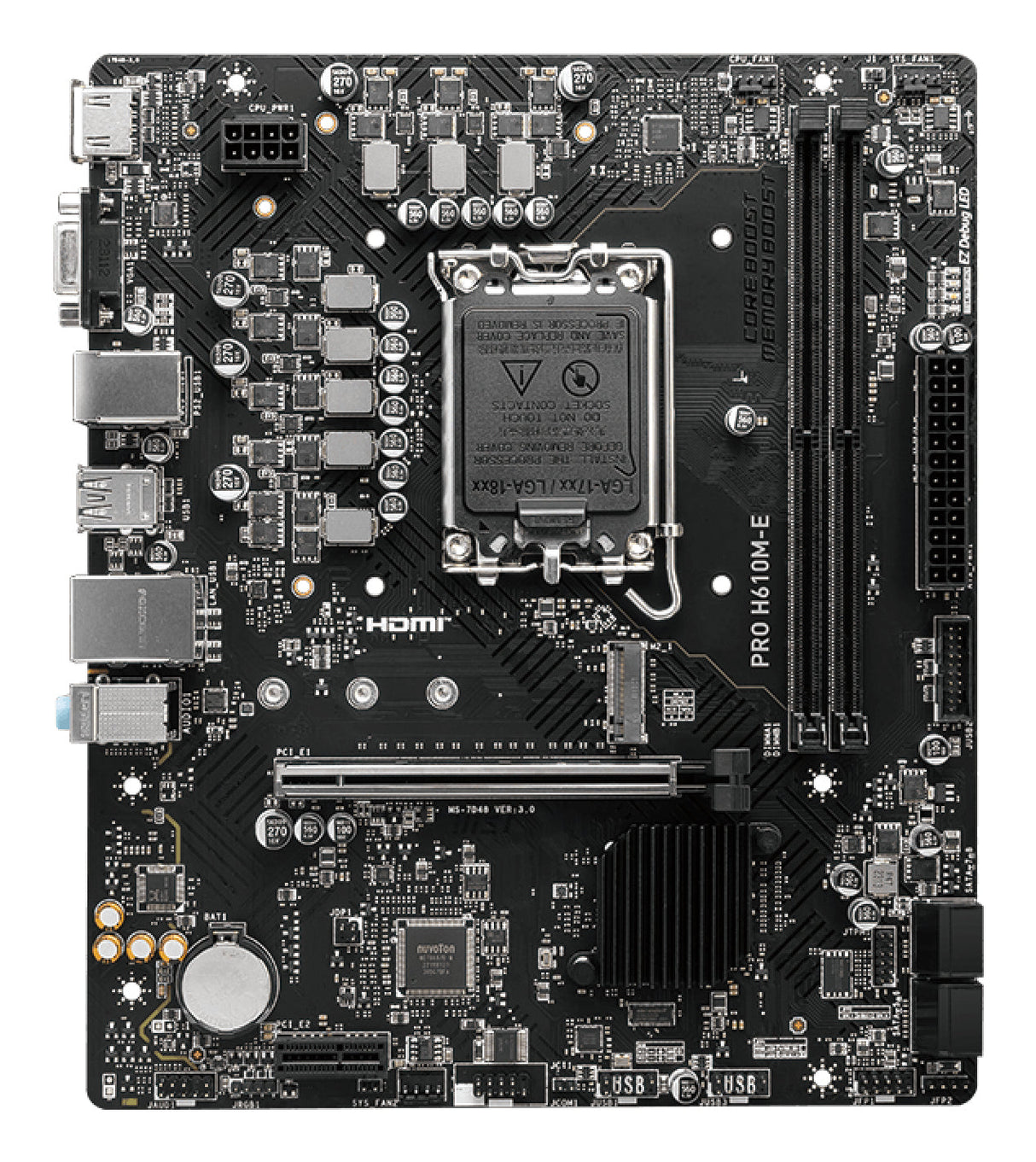 Carte Mére MSI Pro H610M-E DDR5 (Intel LGA 1700) Micro ATX