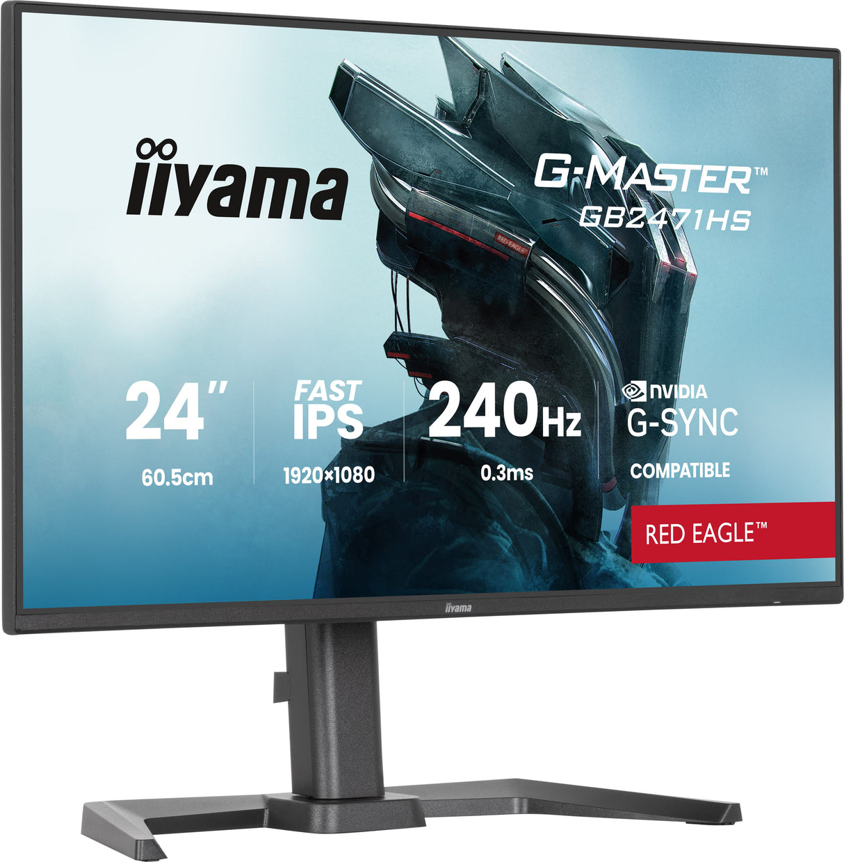 Ecran 24" Iiyama G-Master Red Eagle GB2471HS-B1 Full HD 240Hz (Noir)