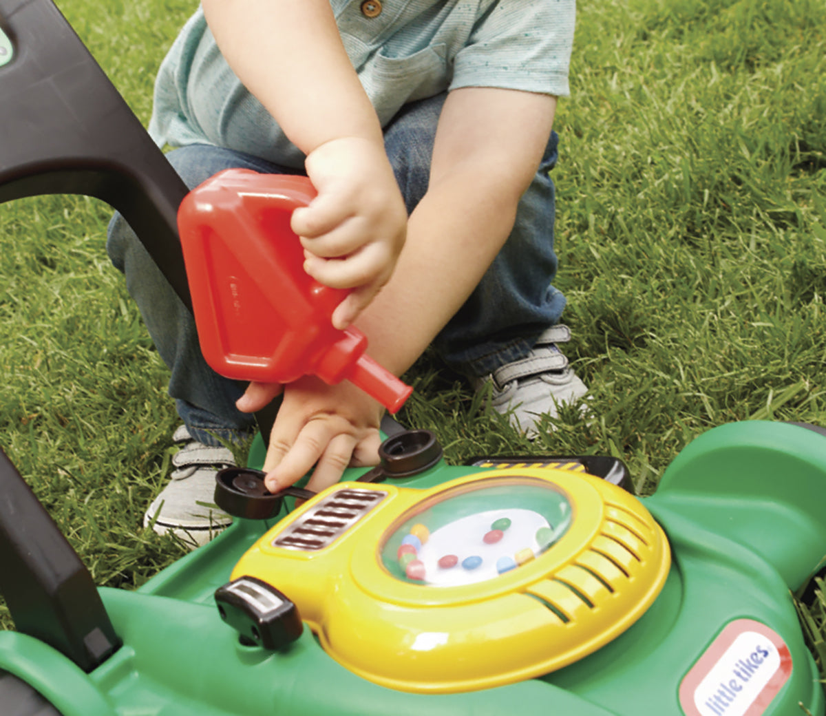 Little Tikes - Tondeuse a Gazon pour enfant - Nombreuses fonctions - Fonctionne sans piles - Des 18 mois