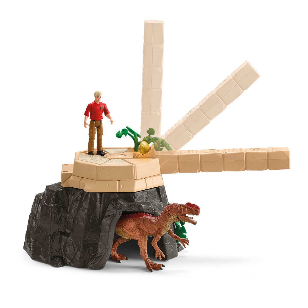 Grande Conquete du temple perdu, Playset figurines, SCHLEICH 42656 Dinosaurs, Des 4 ans