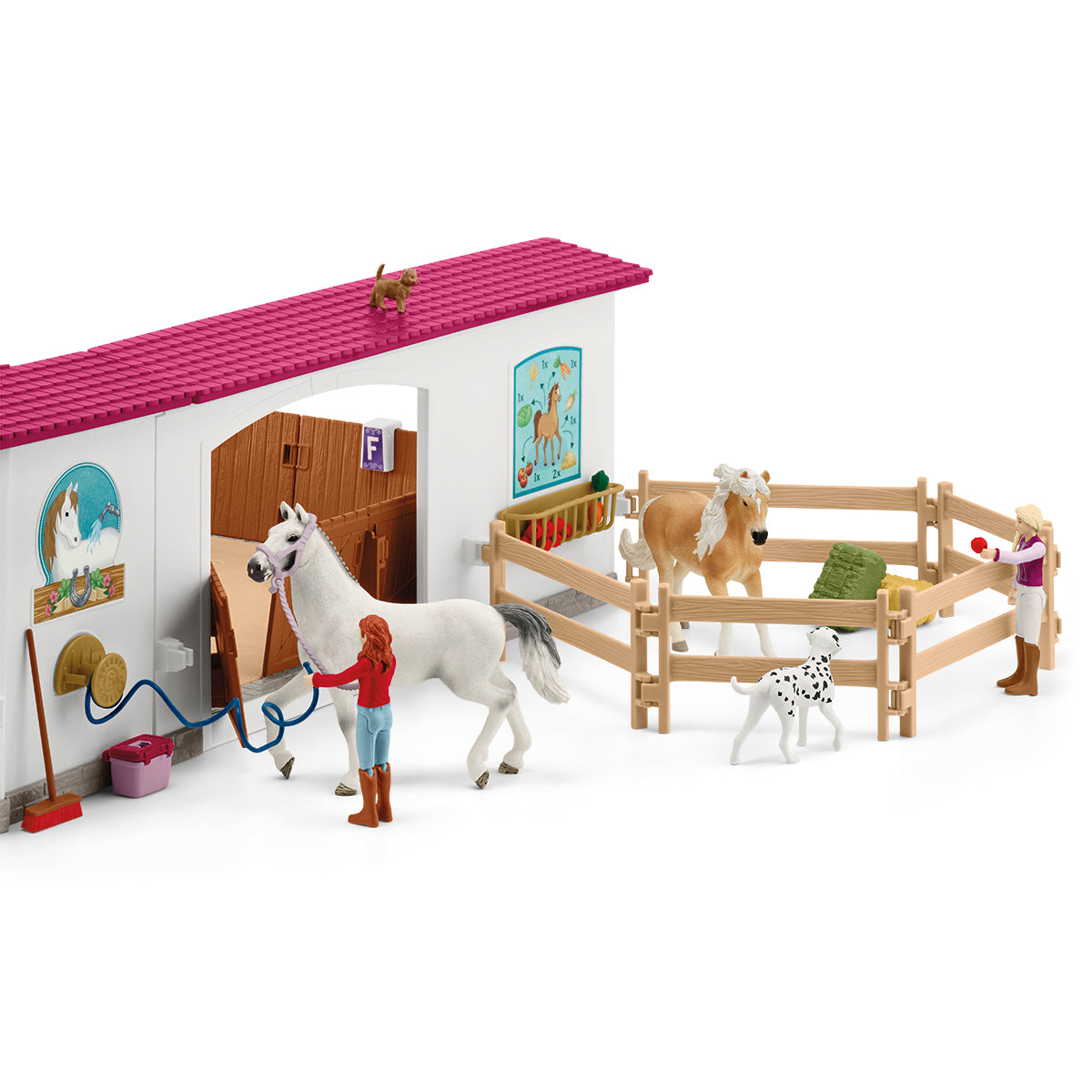Grand Manege Equestre, Coffret figurine et accessoires, Schleich 42639 Horse Club, Pour enfant des 5 ans