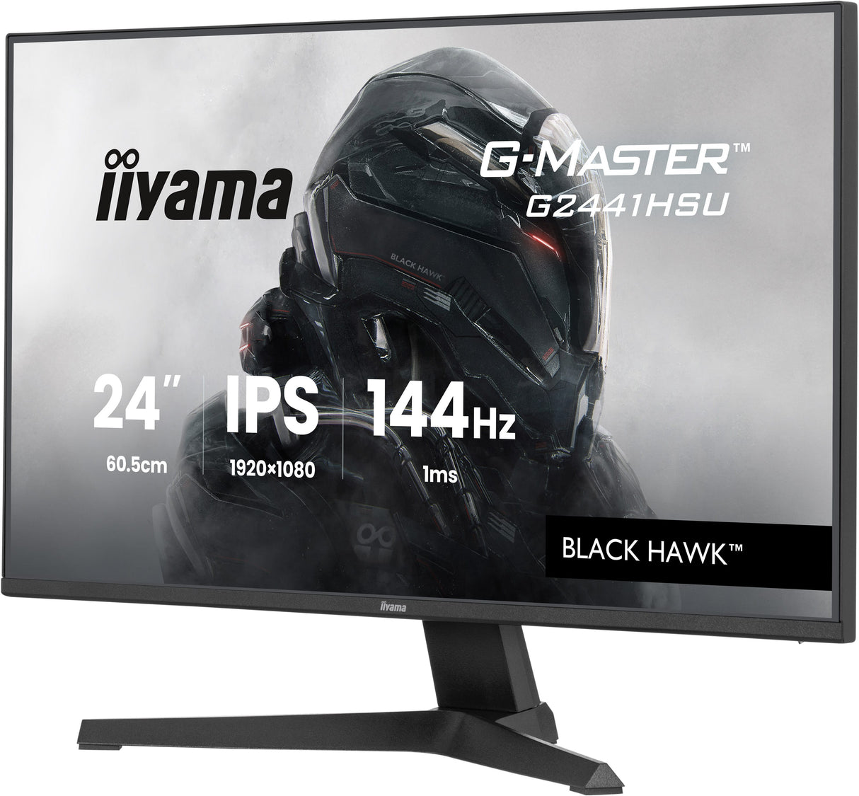Ecran PC Gamer - IIYAMA - 24'' - FHD - 144Hz - Dalle IPS - 1ms - G-Master G2441HSU-B1