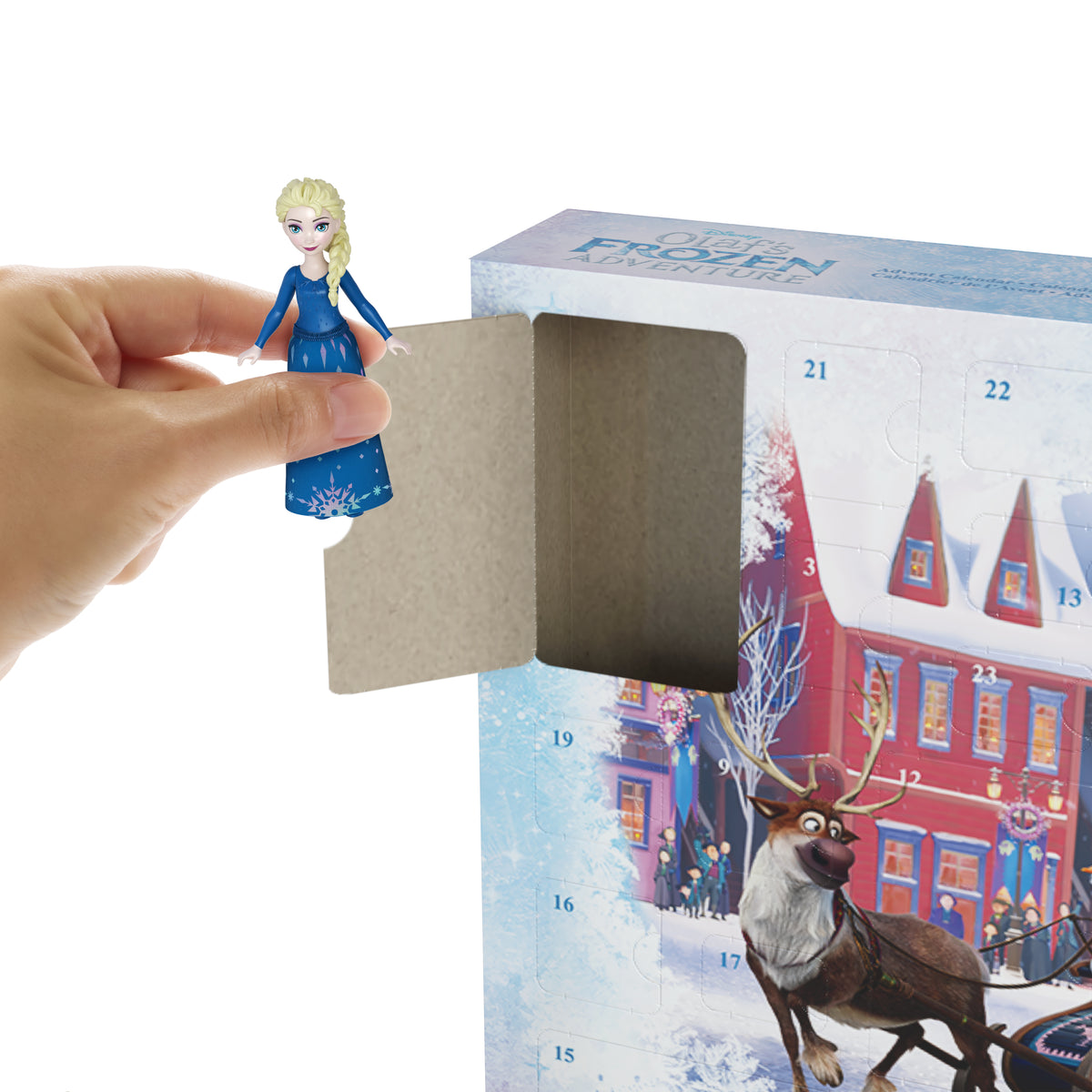 Calendrier de l'Avent La Reine des Neiges, 24 surprises avec poupées et accesssoires, Disney Frozen, Mattel, HWX20