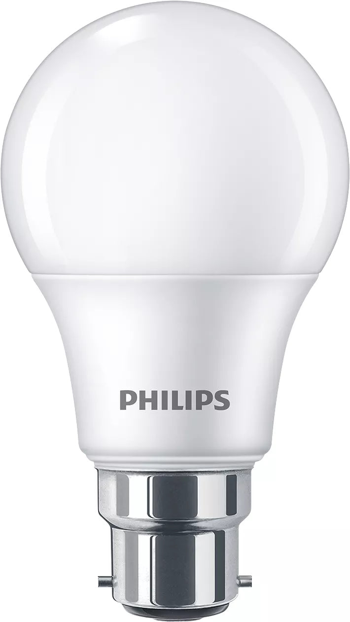 Ampoule LED - PHILIPS - 60 W - B22 - Blanc chaud - Dépolie - Non-Dimmable - 3 pieces