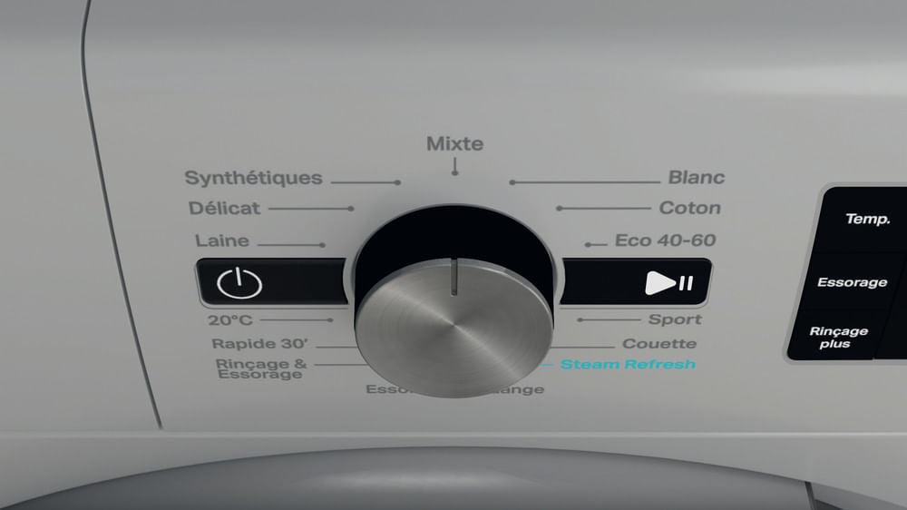 Lave-linge hublot WHIRLPOOL FFBP10489SBSVFR - 10 kg - Induction - L60cm - 1400 trs/min - Classe A-20% - Silver