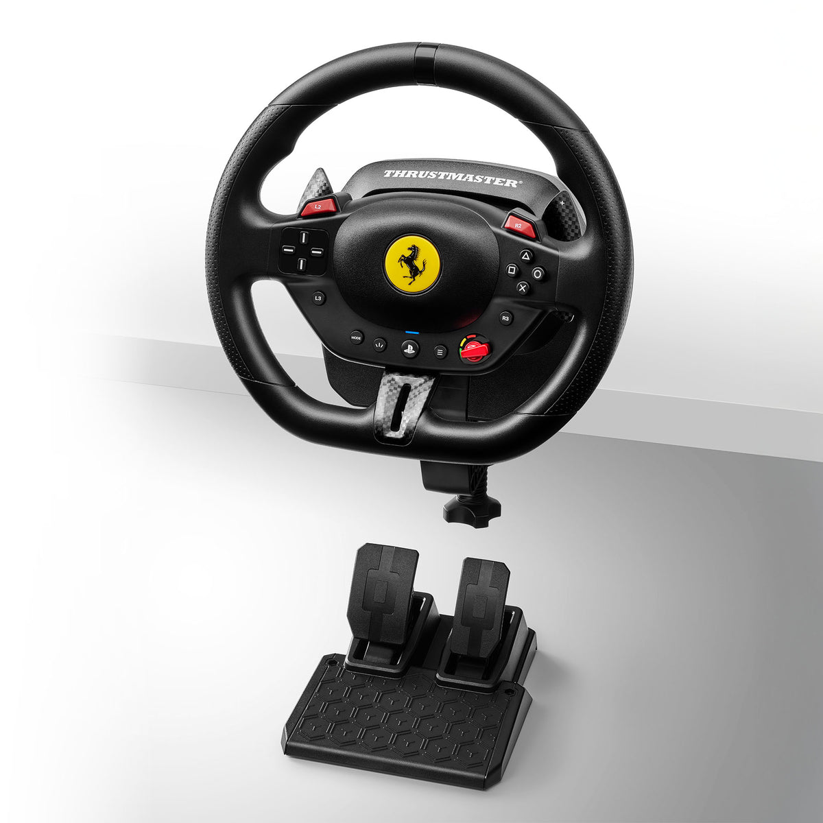 Volant + pédalier - Thrustmaster - T98-P Ferrari 296 GTB - Sans systeme audio - USB filaire - Noir