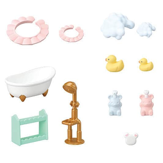 Le bain des freres Souris Marshmallow - SYLVANIAN FAMILIES - 5805