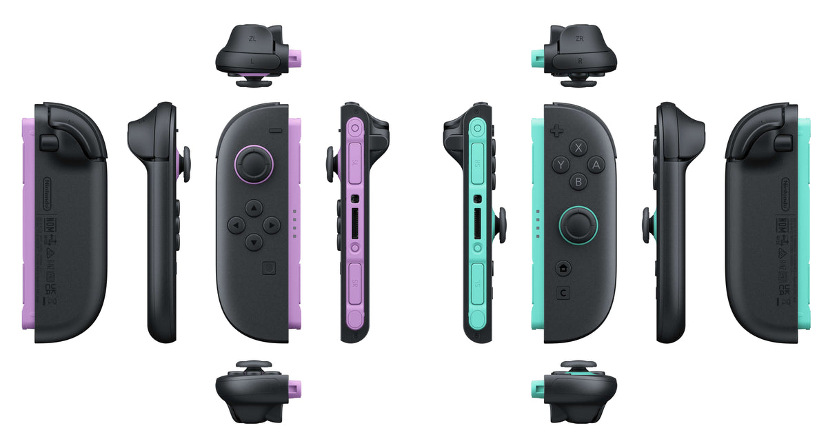 Paire de manettes Joy-Con 2 Violet Clair & Vert Clair pour Nintendo Switch 2