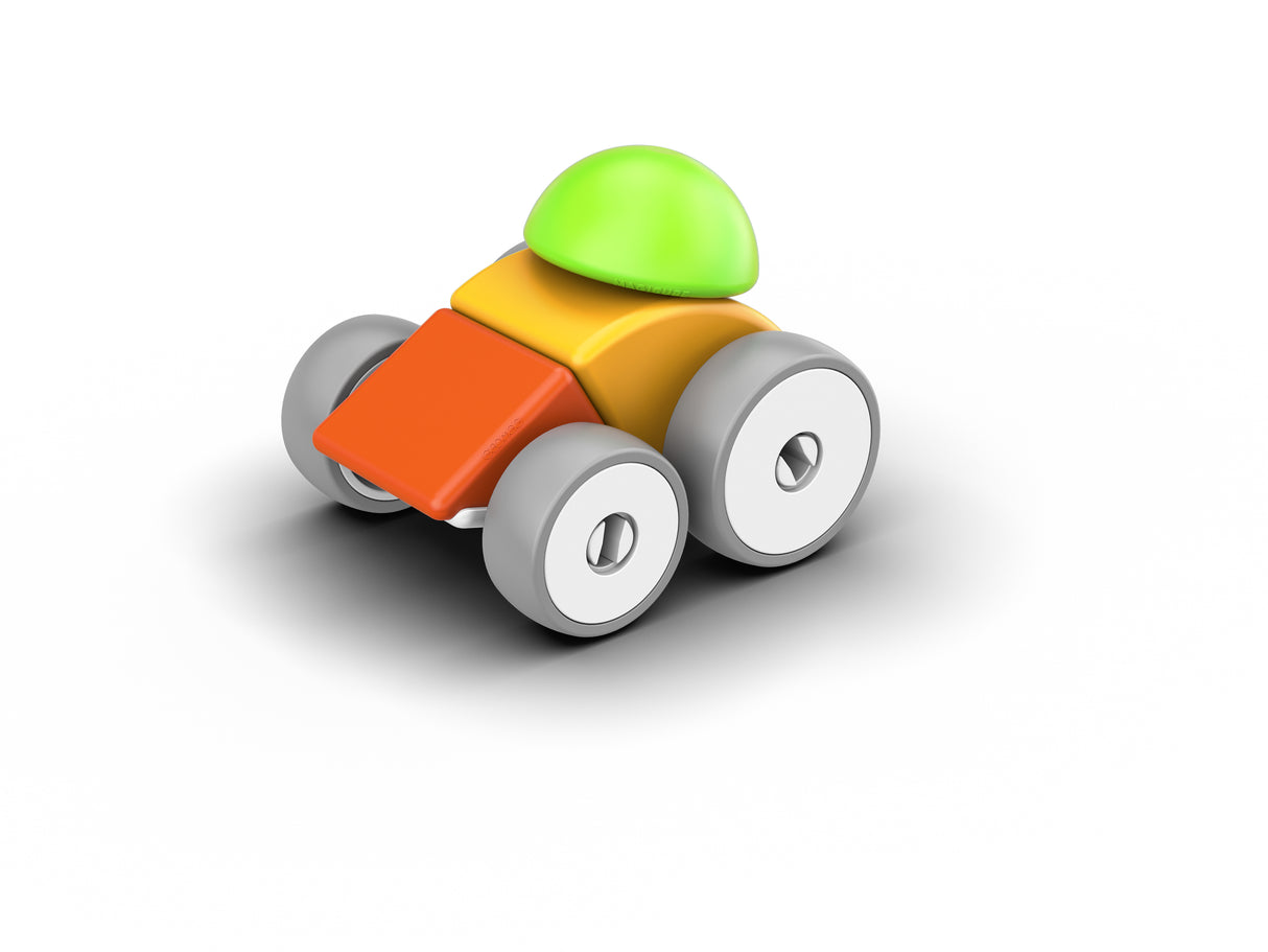 Blocs magnétiques - GEOMAG - Magicube 308 - 10 pieces - Formes variées - Véhicules - Plastique recyclé