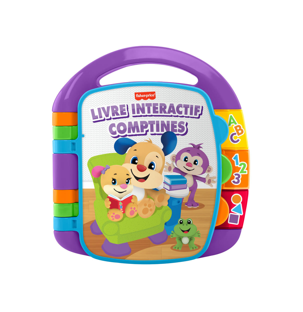 Fisher-Price - Livre Interactif Comptines - Livre bébé - 6 mois et + CDH39