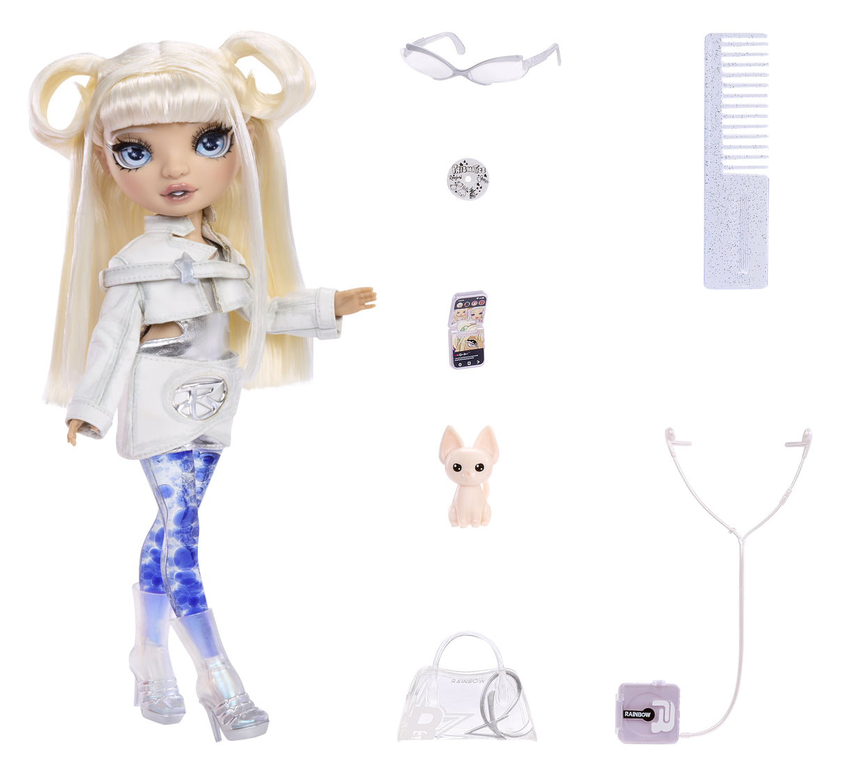 Rainbow High Sparkle & Shine Doll- White