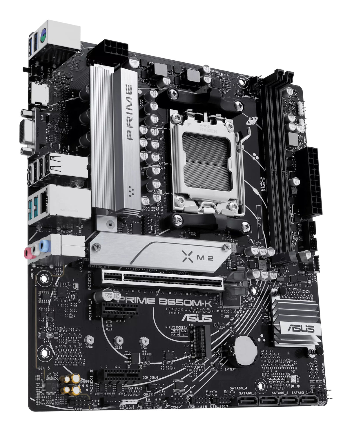 Carte mere - ASUS - PRIME B650M-K - AMD B650 - Emplacement AM5 micro ATX