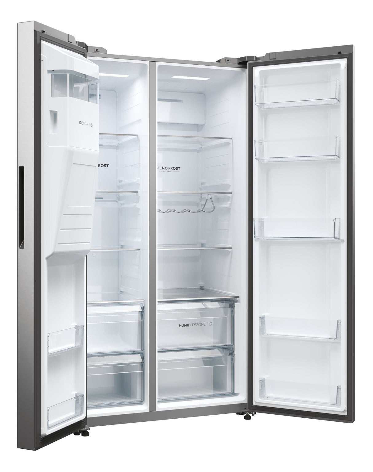 Réfrigérateur Américain - HAIER - HSW59F18EIMM - Classe E - 601 L - 36 dB - Platinium