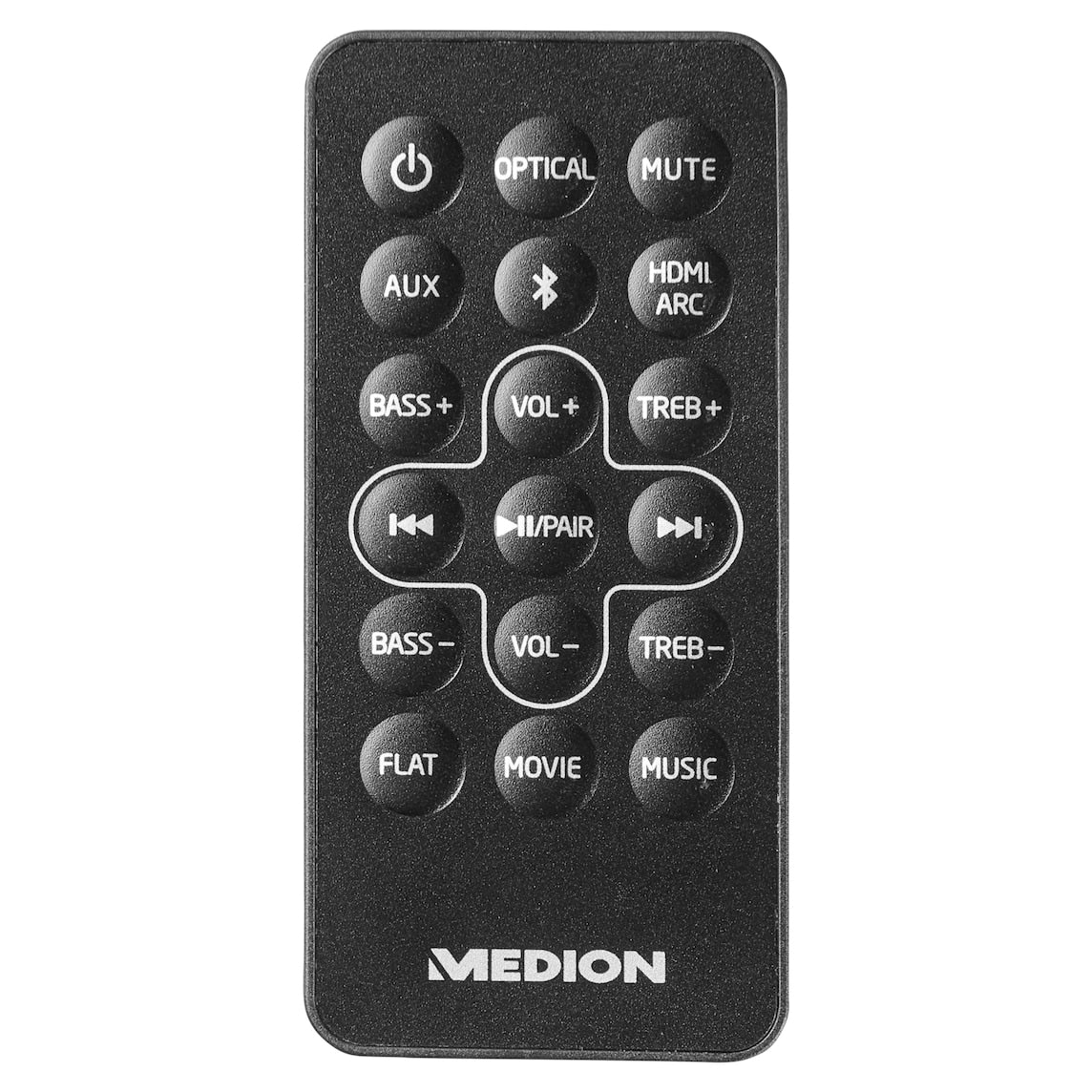Barre de Son 2.1 - MEDION - 2x30W RMS + Sub 60W RMS - Caisson sans fil