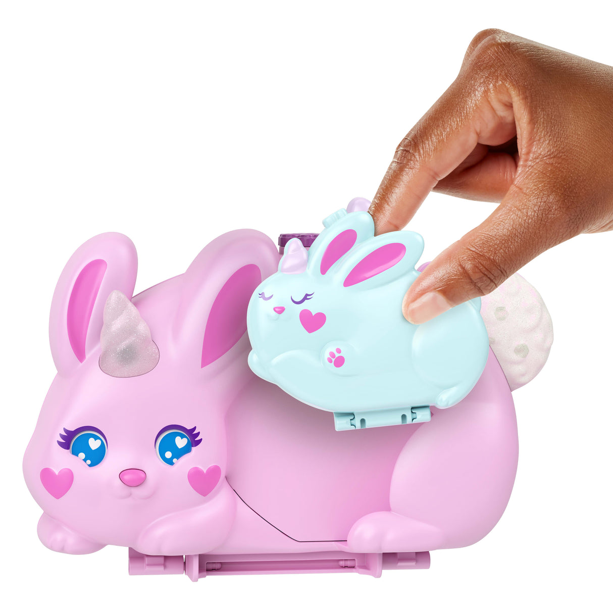 Polly Pocket - Coffret 2 en 1 Lapin - Avec 2 figurines et 12 accessoires - Polly Pocket - JFT88