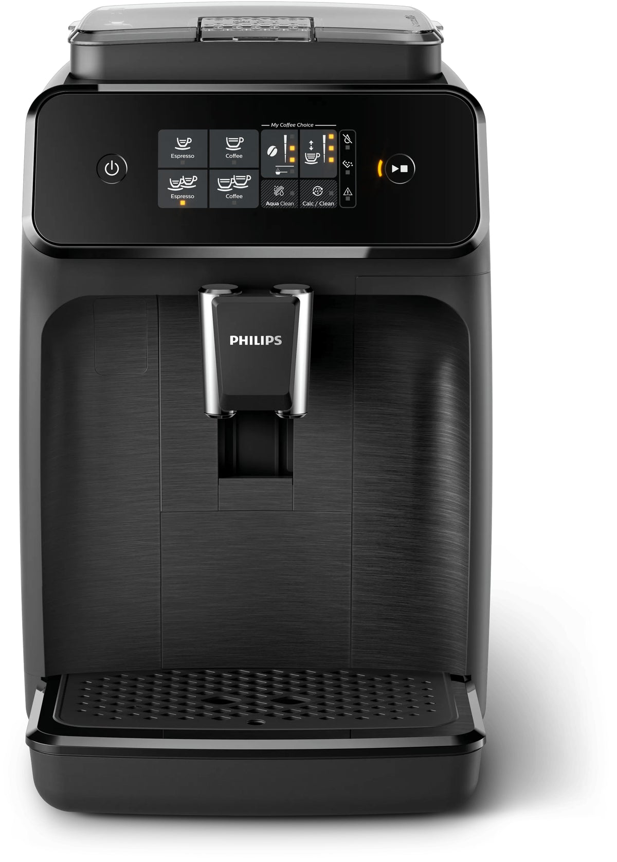 Machine a café Expresso broyeur - PHILIPS - EP1200/00 - Série 1200 - 2 cafés - Broyeur céramique - Noir brossé