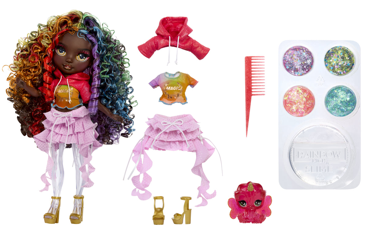 Rainbow High Rainbow Shimmers with Slime Fashion Doll - Iris (rainbow)