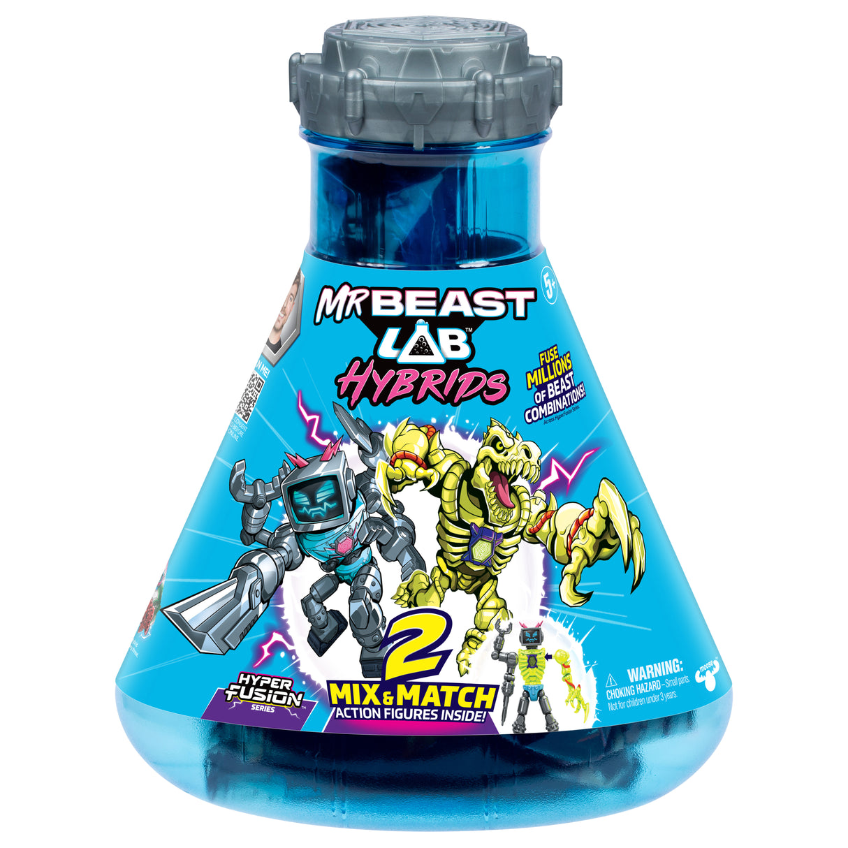 Pack de 2 figurines - MRBEAST LAB - Mix & Match - 2 FIG HYBRIDS Moitié de figurine DRAGON
