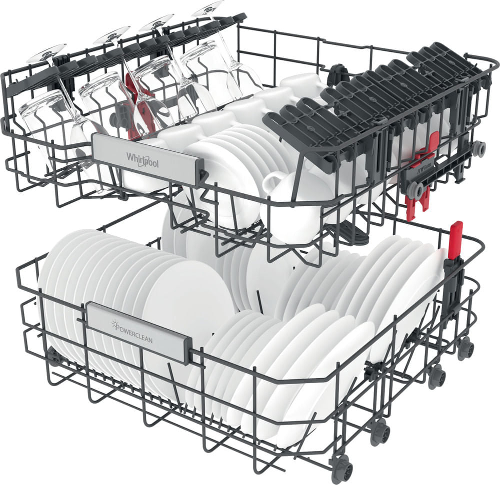 Lave-vaisselle tout encastrable WHIRLPOOL WKCIO3T133PFE 6eme Sens - 14 couverts - Induction - 43 dB - tiroir a couverts