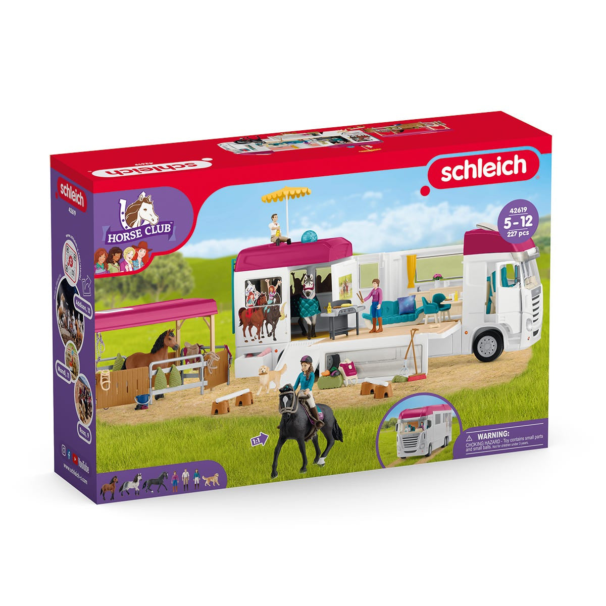 Camping-Car Equestre, schleich 42619 HORSE CLUB - coffret, 227 pieces, des 5 ans