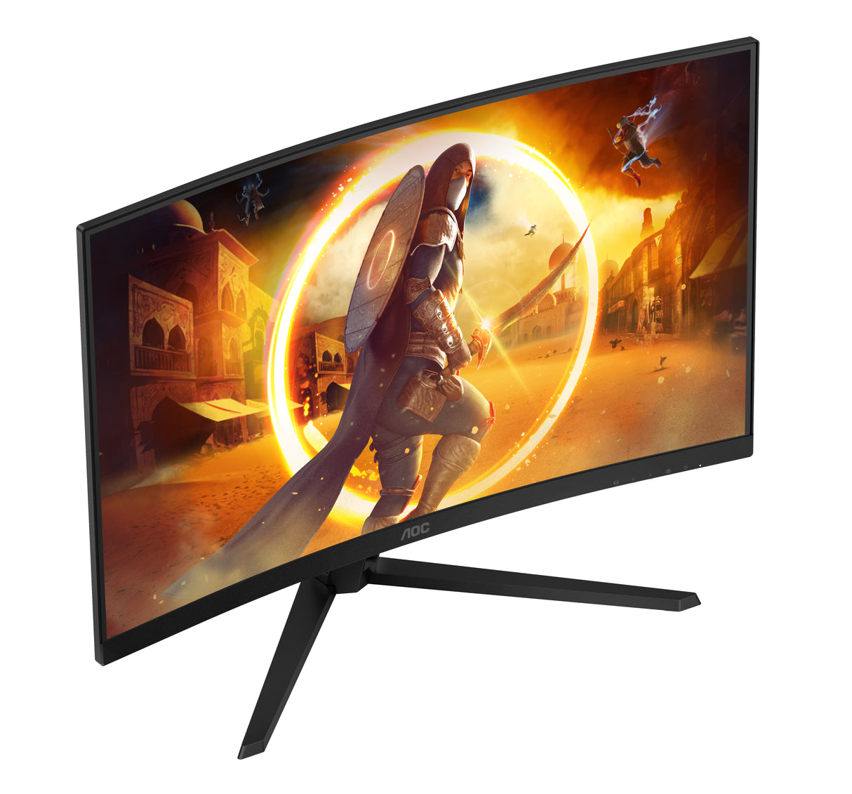 Ecran PC incurvé Gamer - AOC - 32'' - QHD - 180Hz - Dalle Fast VA - 0,5ms - CQ32G4VE