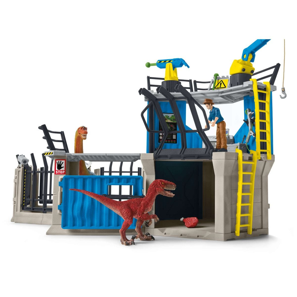Grande station de recherche Dino, coffret de 72 pieces, jouets, Des 5 ans, Schleich 41462 Dinosaurs