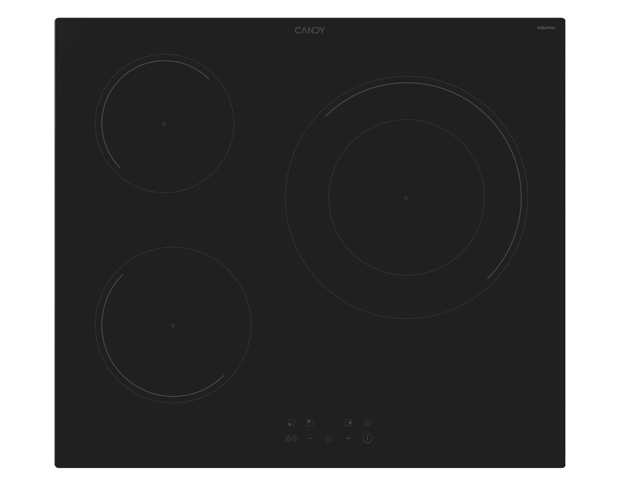 Plaque de cuisson induction CANDY CI633CBB/1- 3 foyers - L 60 cm - Noir