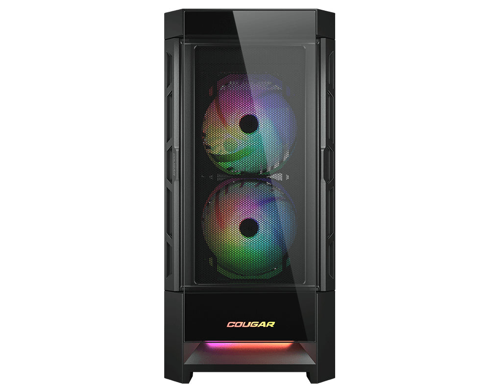 Boitier Moyen Tour ATX Cougar DuoFace RGB avec panneaux vitrés (Noir)