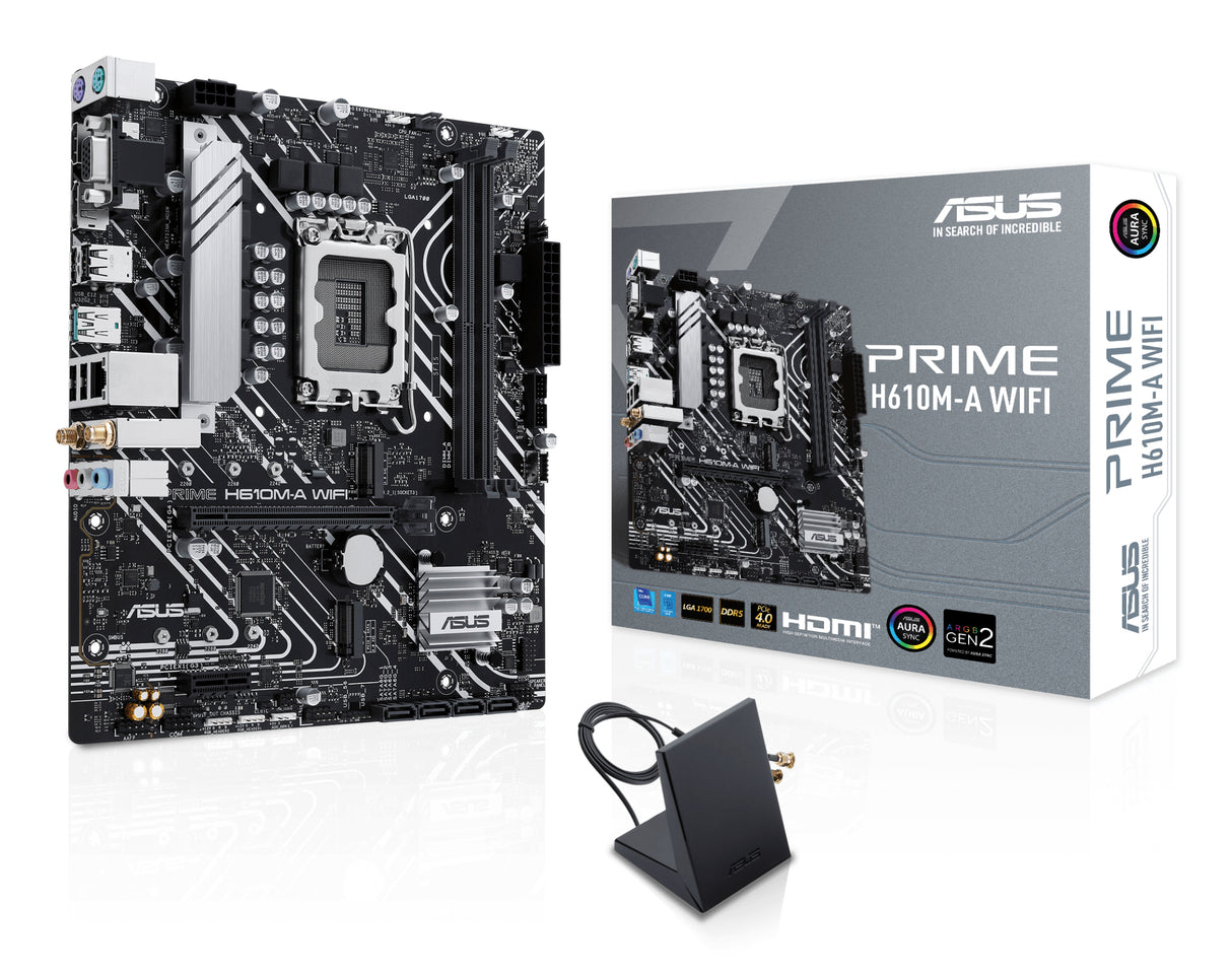 Carte Mère Asus Prime H610M-A WiFi DDR5 (Intel LGA 1700) Micro ATX