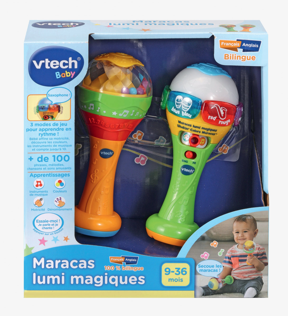 VTECH BABY - Maracas Lumi Magiques - Jouet Musical