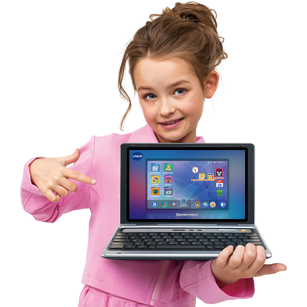 Ordinateur pour enfant VTECH GENIO MAX (écran 7) avec 10 jeux sur les métiers - Mixte - 5 a 12 ans