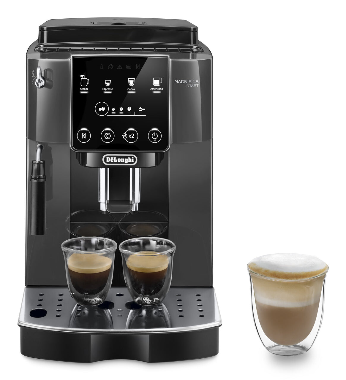 Machine expresso broyeur - De'Longhi - Magnifica Start - ECAM220.22.GB - 4 recettes - Gris noir