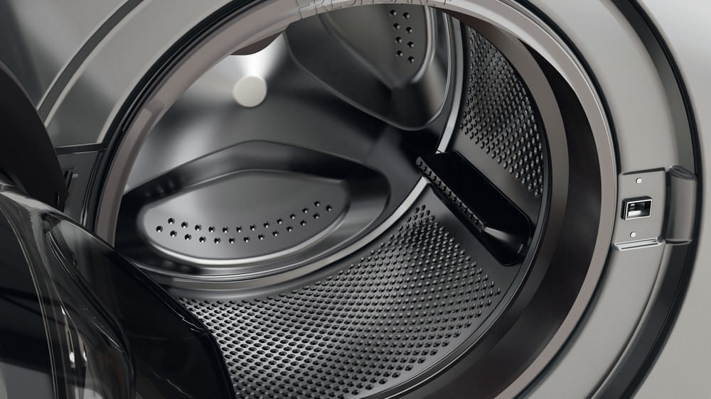 Lave-linge hublot WHIRLPOOL FFBP10489SBSVFR - 10 kg - Induction - L60cm - 1400 trs/min - Classe A-20% - Silver