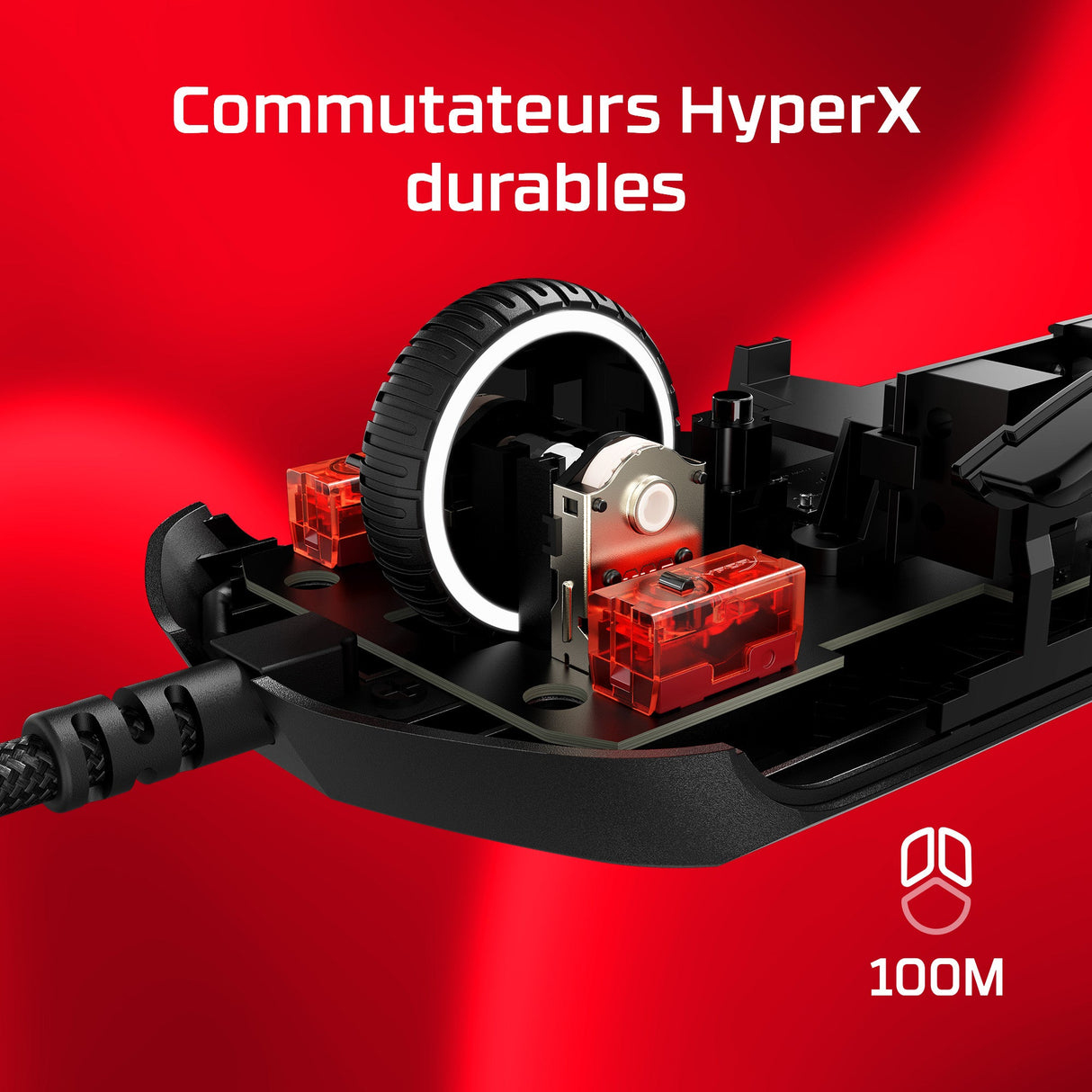 Souris filaire Gamer HyperX Pulsefire Haste 2 RGB (Noir)
