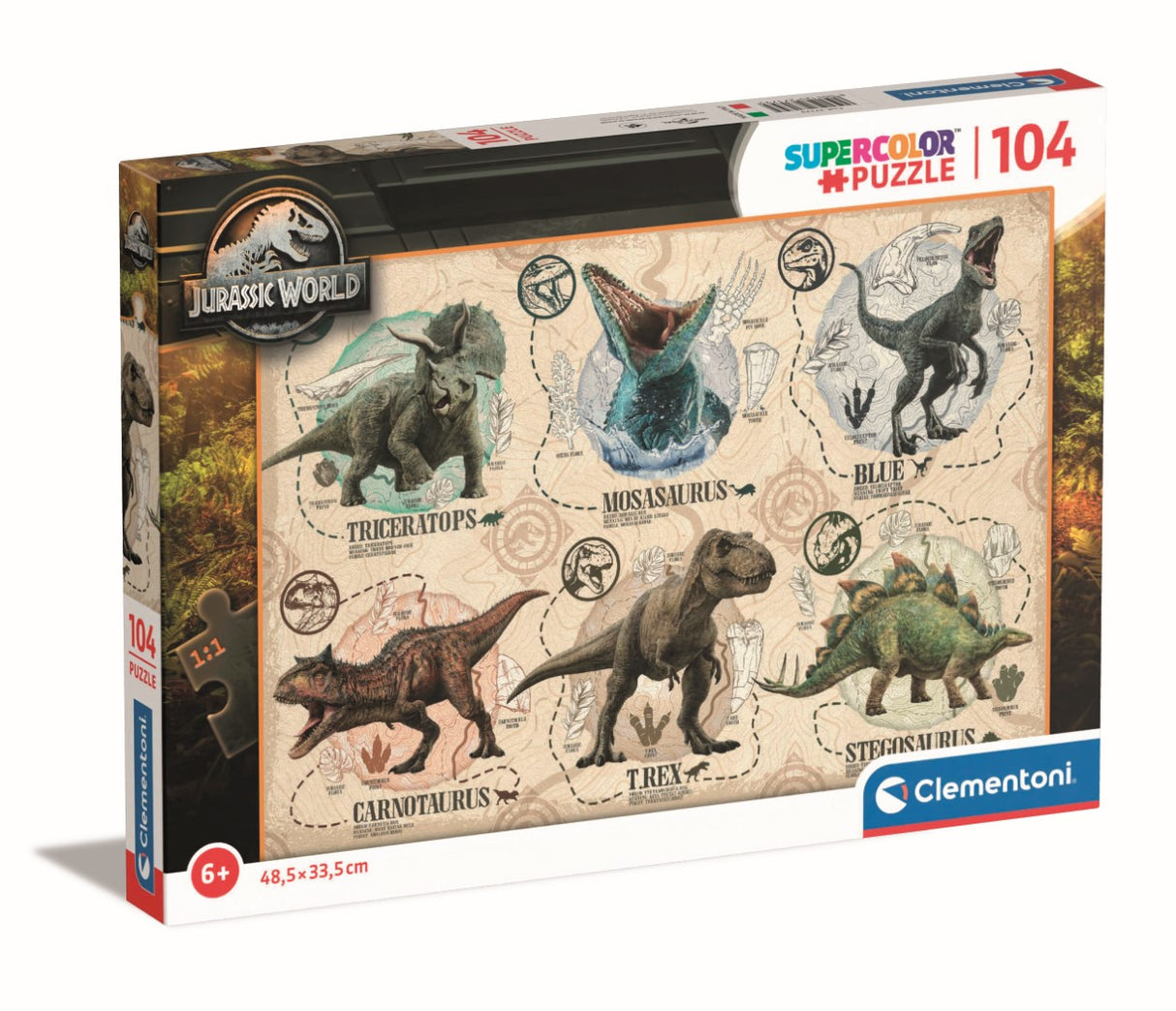 CLEMENTONI Puzzle104 pieces Jurassic World