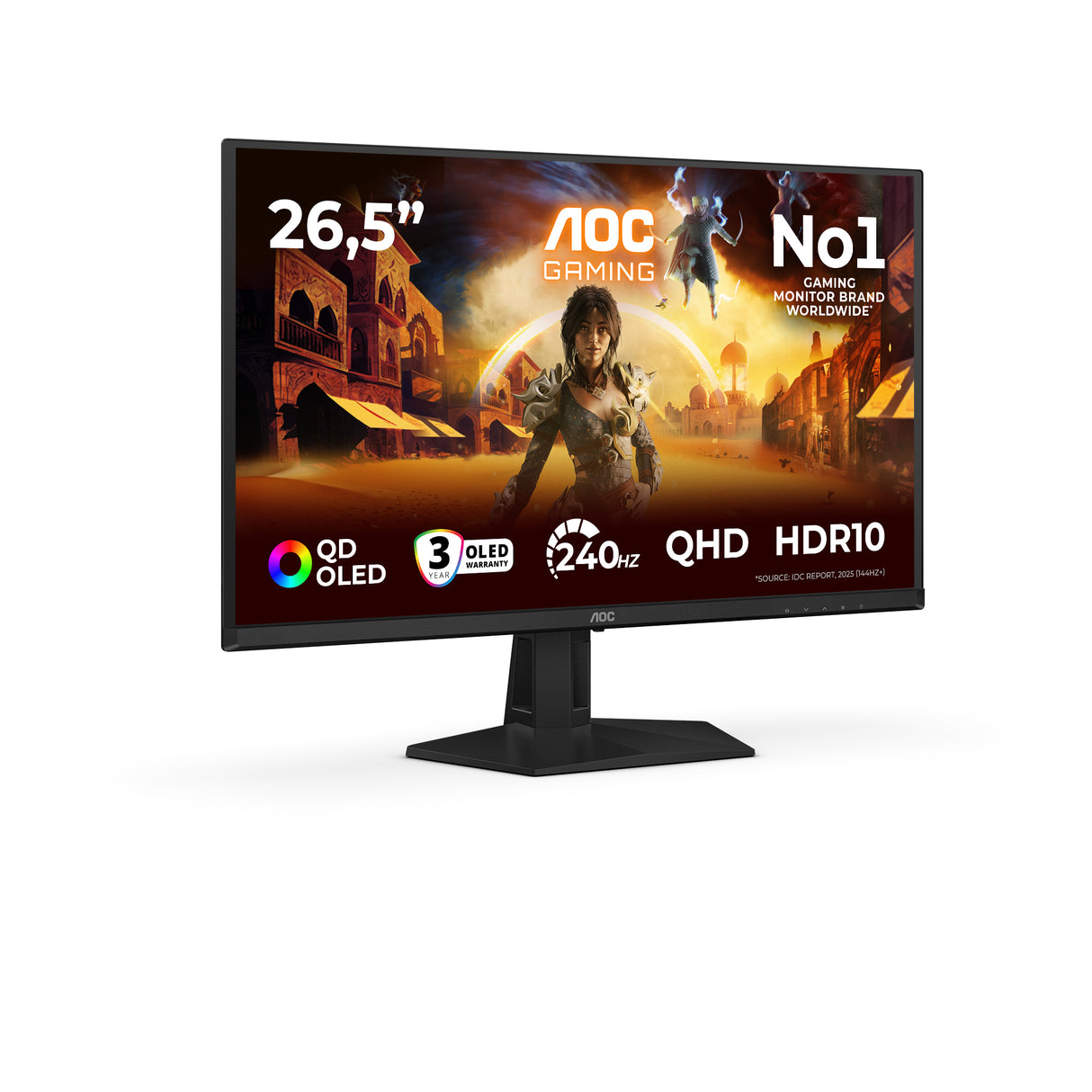 Ecran PC Gamer - AOC - 27'' - QHD - 240Hz - Dalle QD-OLED - 0,03ms - Q27G41ZDF