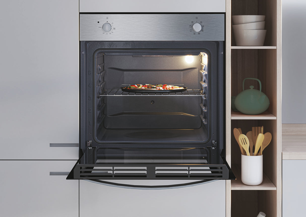 Four encastrable - Convection naturelle - CANDY FIDC X100 - 70L - Inox et noir - Classe A