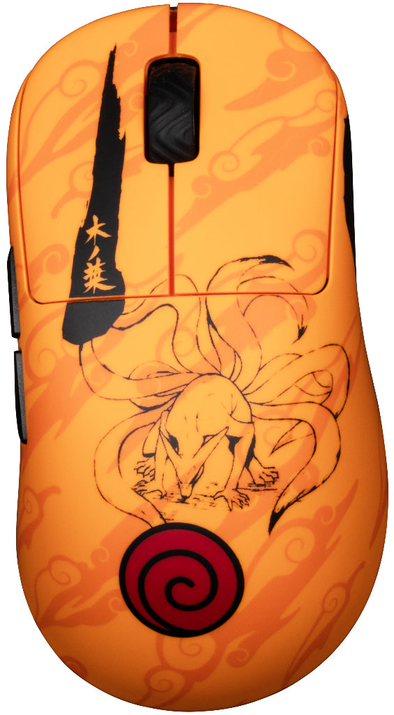 Souris gaming - Filaire/sans fil PC - KONIX - Naruto Shippuden - Édition Pro Collector Numérotée - Orange