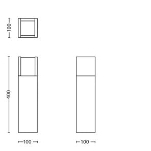 Lampe sur pied - PHILIPS - Arbour - 4000K - Anthracite - 1x6 W - IP44